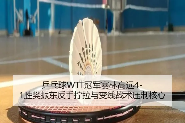 乒乓球WTT冠军赛林高远4-1胜樊振东反手拧拉与变线战术压制核心